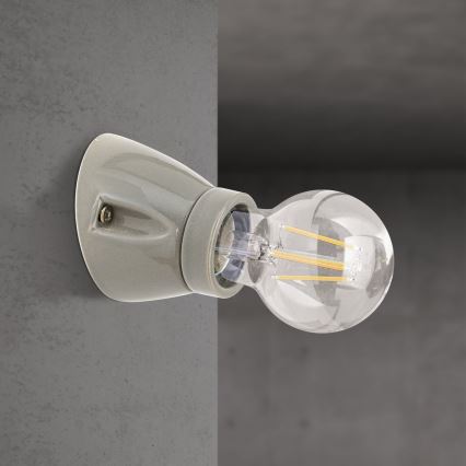 FROST Wall Light 1xE27/60W/230V Grey