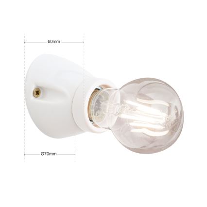 FROST Wall Light 1xE27/60W/230V, White