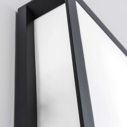 HENRY Outdoor Fixture, 2 x E27 / 15W / 230V, 26 x 26 cm, IP44, Anthracite