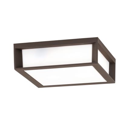 HENRY Outdoor Light 2xE27/15W/230V 26x26 cm IP44 Brown