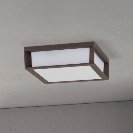 HENRY Outdoor Light 2xE27/15W/230V 26x26 cm IP44 Brown