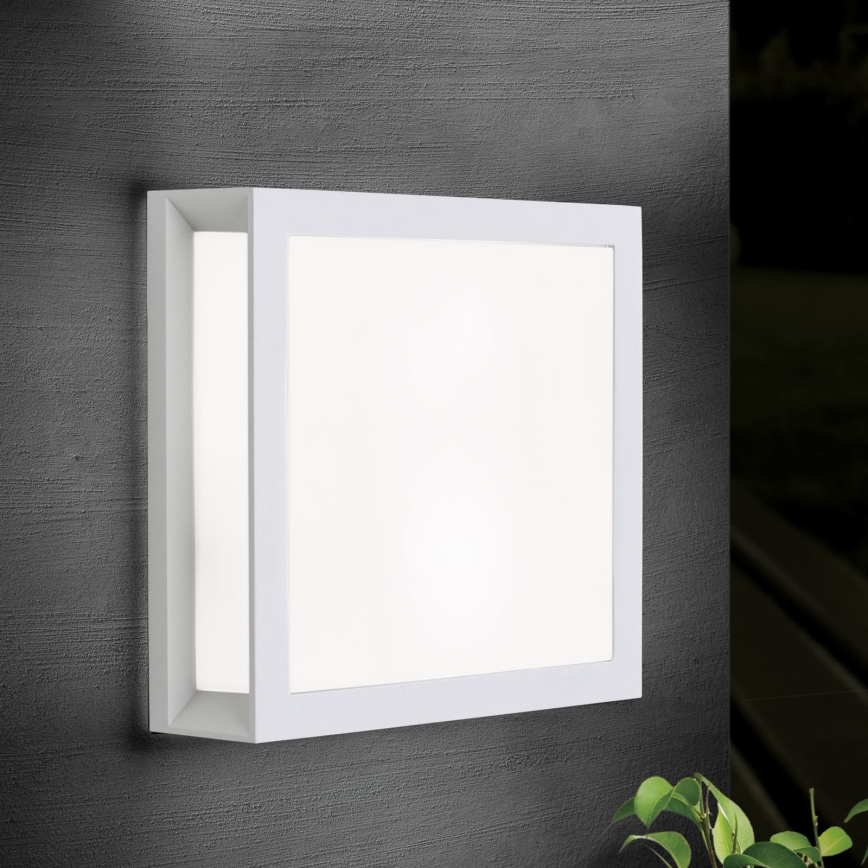 HENRY Outdoor Light 2x E27/15W/230V 26x26 cm IP44 White