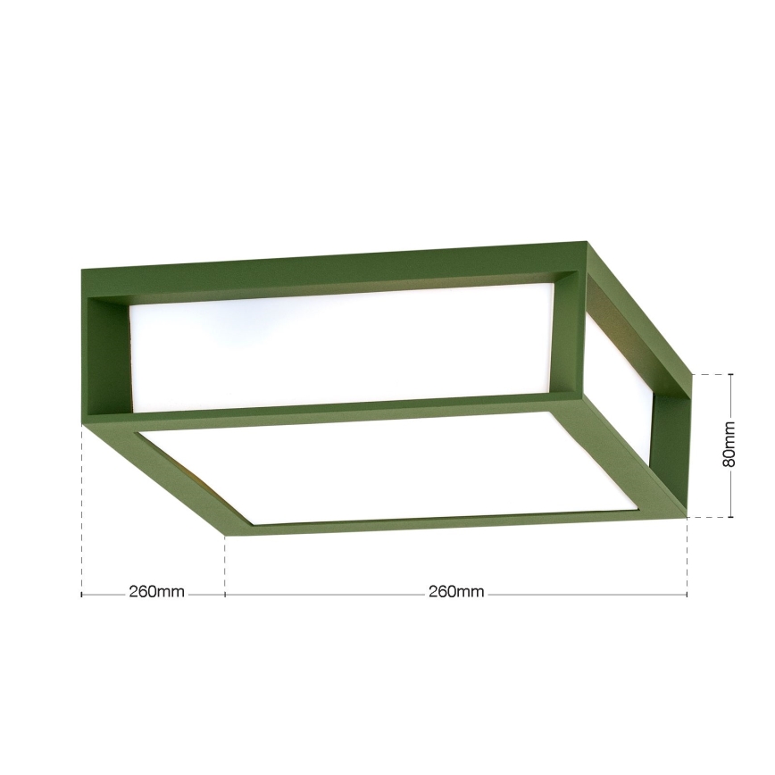 Outdoor light HENRY 2xE27/15W/230V IP44 green