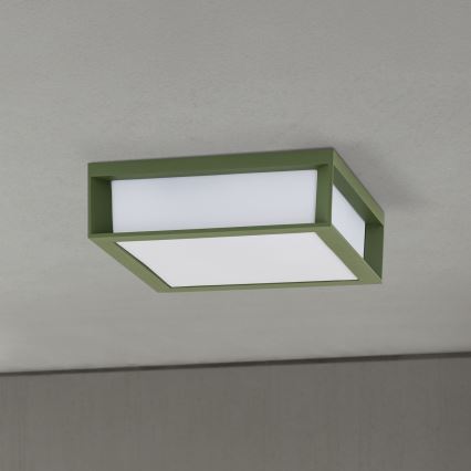 Outdoor light HENRY 2xE27/15W/230V 26x26 cm IP44 green