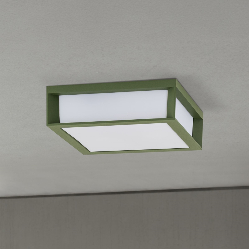 Outdoor light HENRY 2xE27/15W/230V 26x26 cm IP44 green