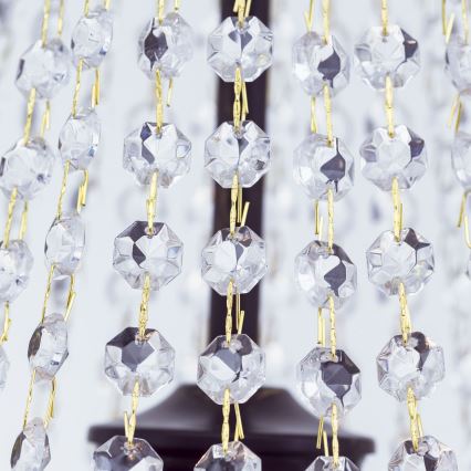 Crystal chandelier on a chain ARILA 3xE27/60W/230V d. 40 cm brown/patina