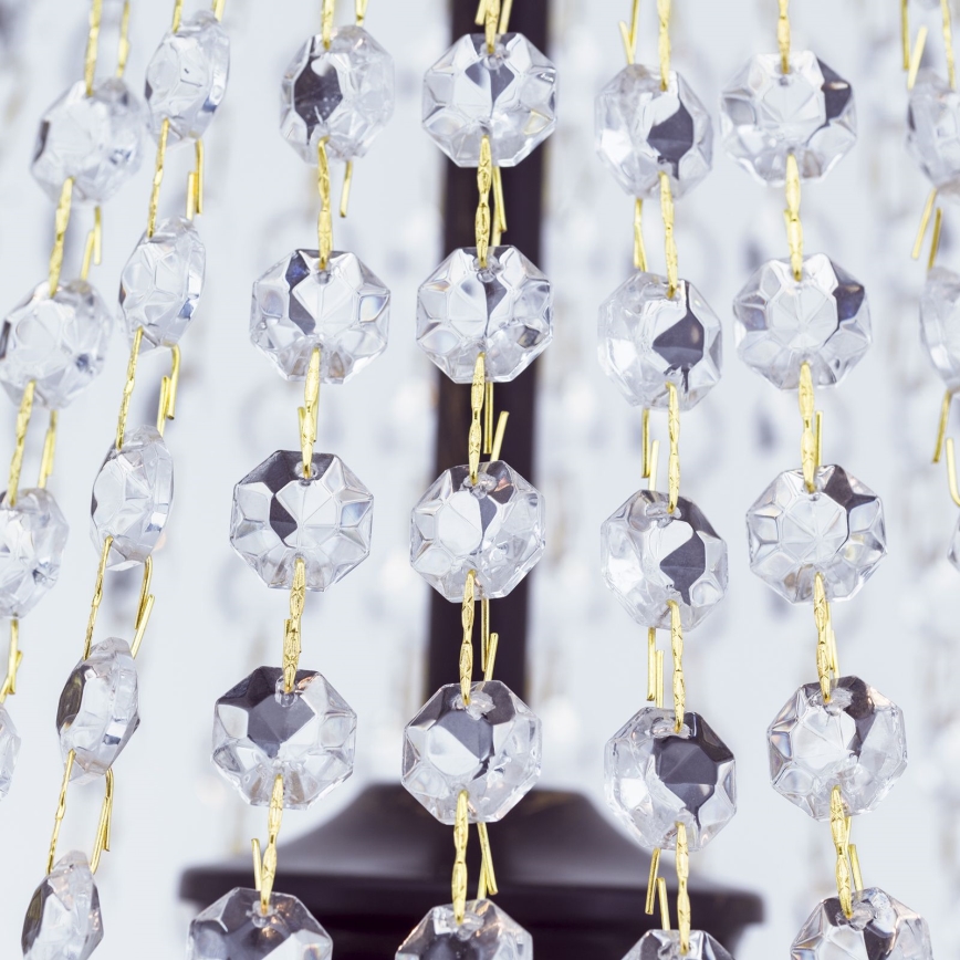 Crystal chandelier on a chain ARILA 3xE27/60W/230V d. 40 cm brown/patina