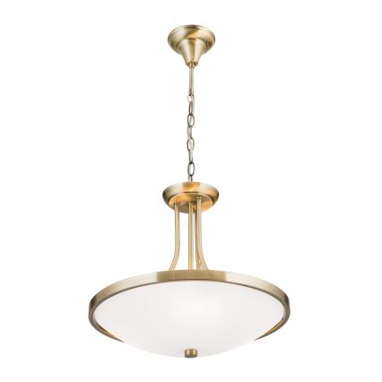 Chandelier on a chain AIDA 3xE27/60W/230V d. 39,5 cm brass