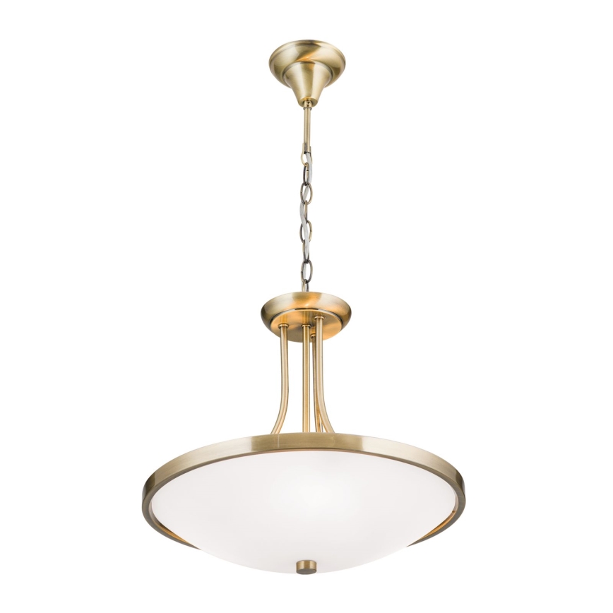 Chandelier on a chain AIDA 3xE27/60W/230V d. 39,5 cm brass