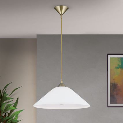 Chandelier on a string GRADO 1xE27/60W/230V d. 40 cm brass