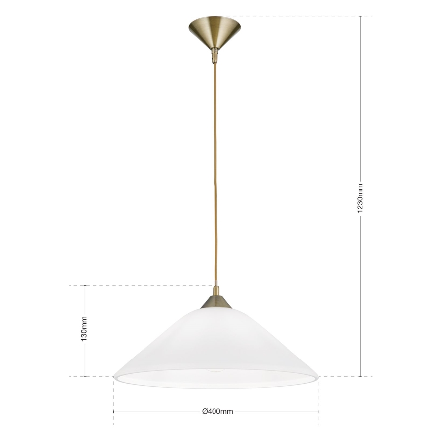Chandelier on a string GRADO 1xE27/60W/230V d. 40 cm brass