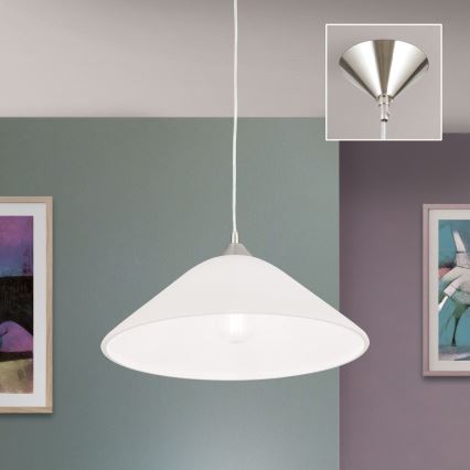Chandelier on a string GRADO 1xE27/60W/230V d. 40 cm matte chrome
