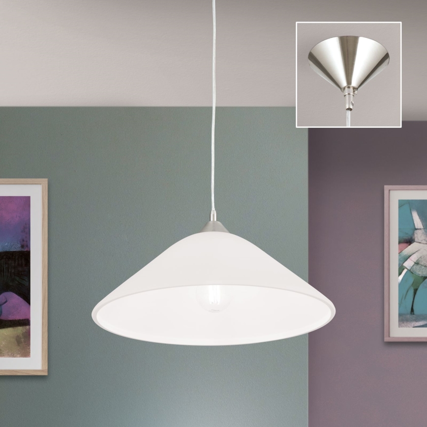 Chandelier on a string GRADO 1xE27/60W/230V d. 40 cm matte chrome