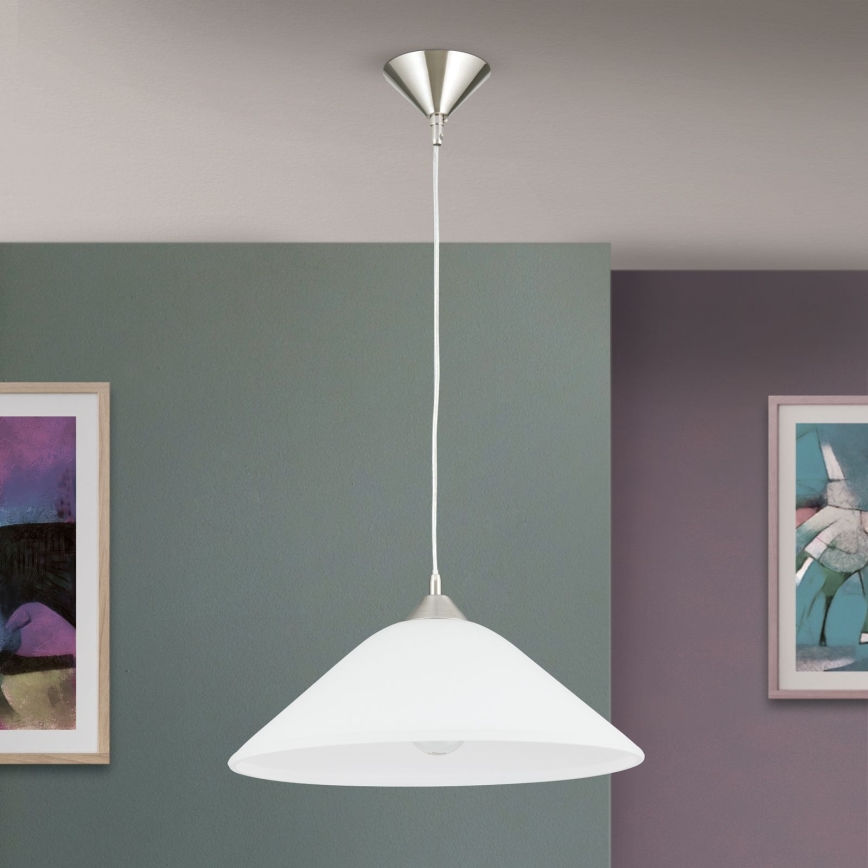 Chandelier on a string GRADO 1xE27/60W/230V d. 40 cm matte chrome