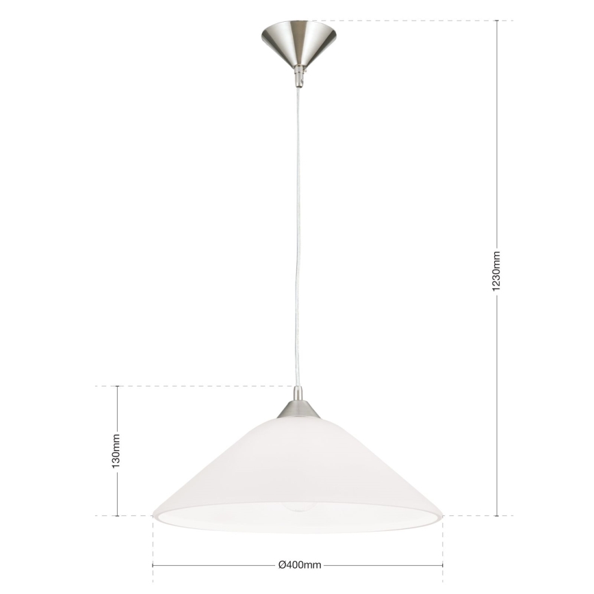 Chandelier on a string GRADO 1xE27/60W/230V d. 40 cm matte chrome