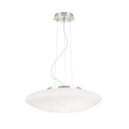 Chandelier on a string BLANC 2xE27/60W/230V d. 49 cm matte chrome