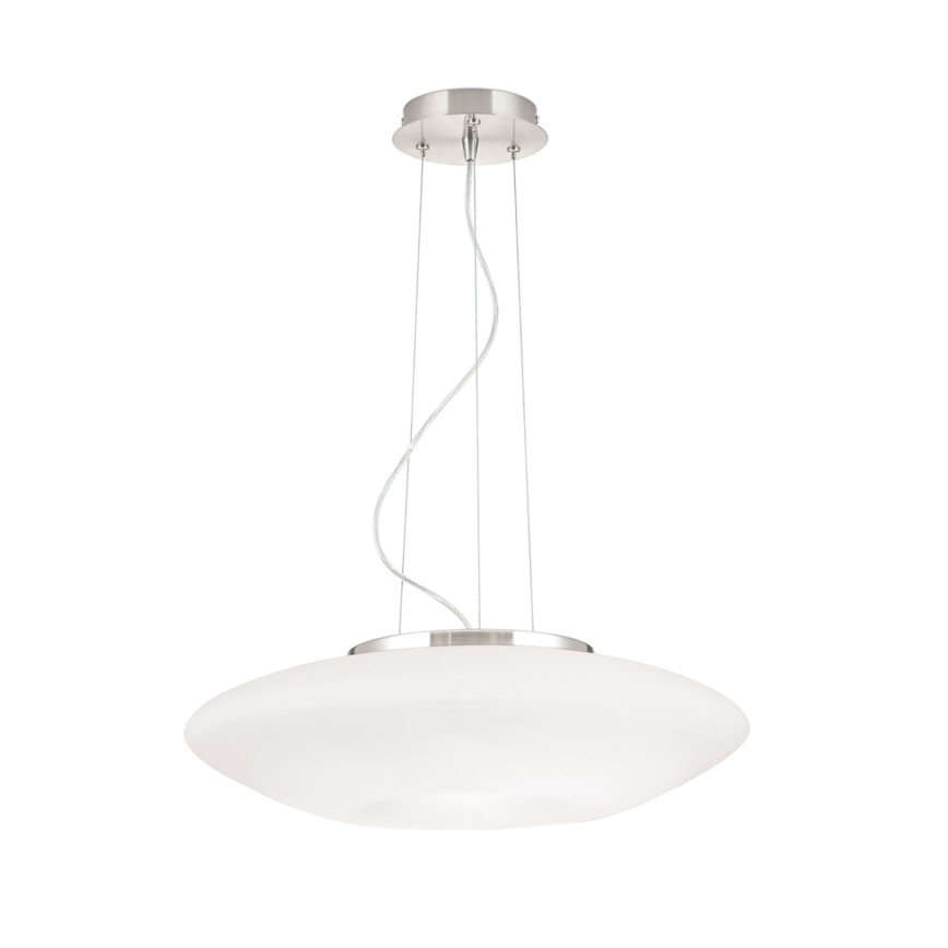 Chandelier on a string BLANC 2xE27/60W/230V d. 49 cm matte chrome