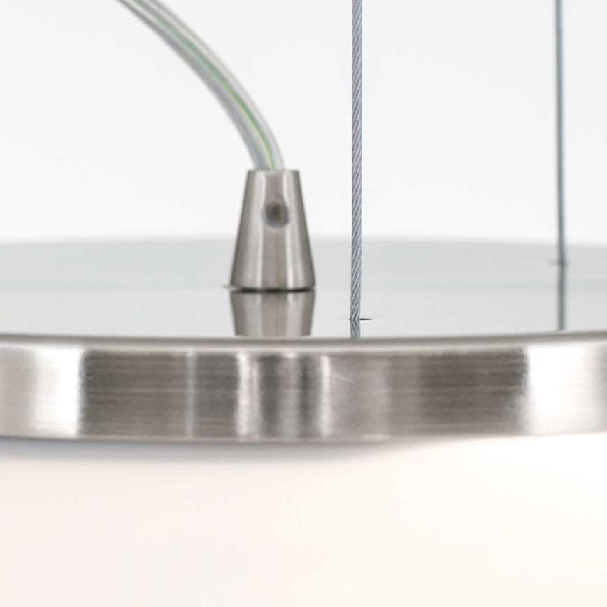Chandelier on a string BLANC 2xE27/60W/230V d. 49 cm matte chrome