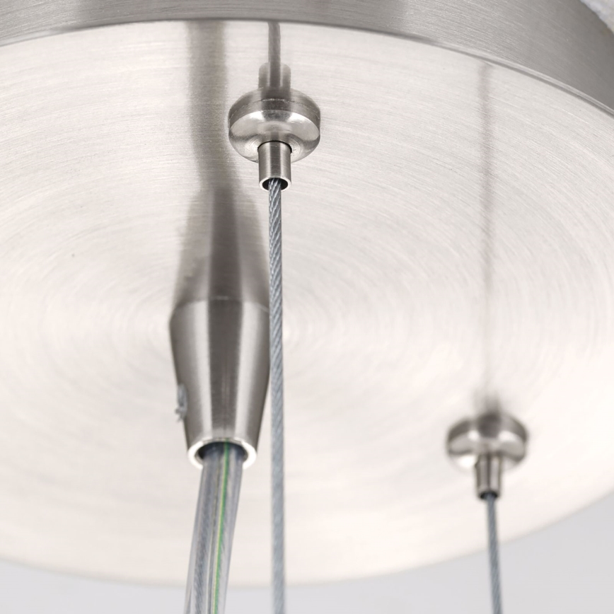 Chandelier on a string BLANC 2xE27/60W/230V d. 49 cm matte chrome