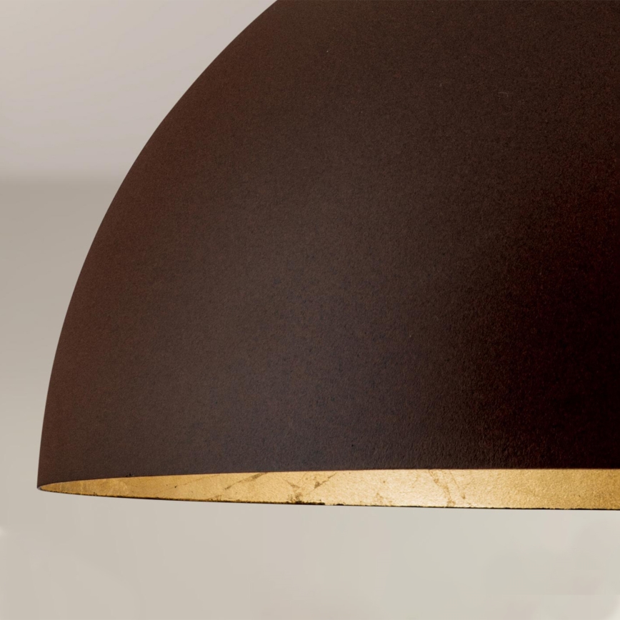 Chandelier on a string ELIANO 1xE27/60W/230V d. 50 cm brown/gold