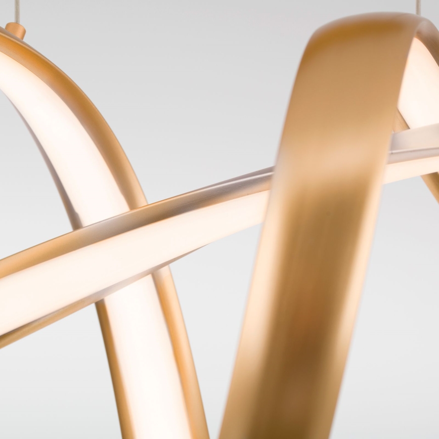 LED Dimmable chandelier on a string CIRCUS LED/36W/230V gold