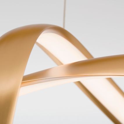 LED Dimmable chandelier on a string CIRCUS LED/36W/230V gold