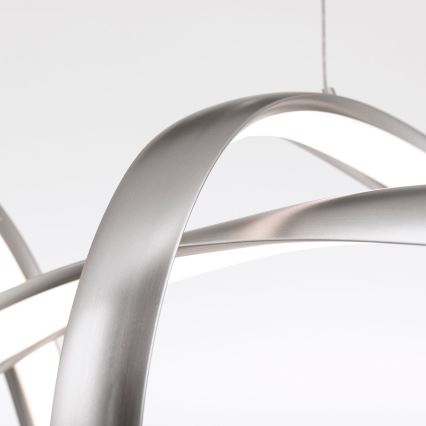 LED Dimmable chandelier on a string CIRCUS LED/36W/230V silver