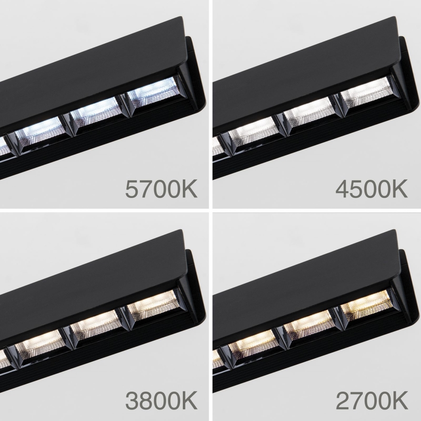 LED Dimmable chandelier on a string TARA LED/44W/230V 2700/3800/4500/5700K black