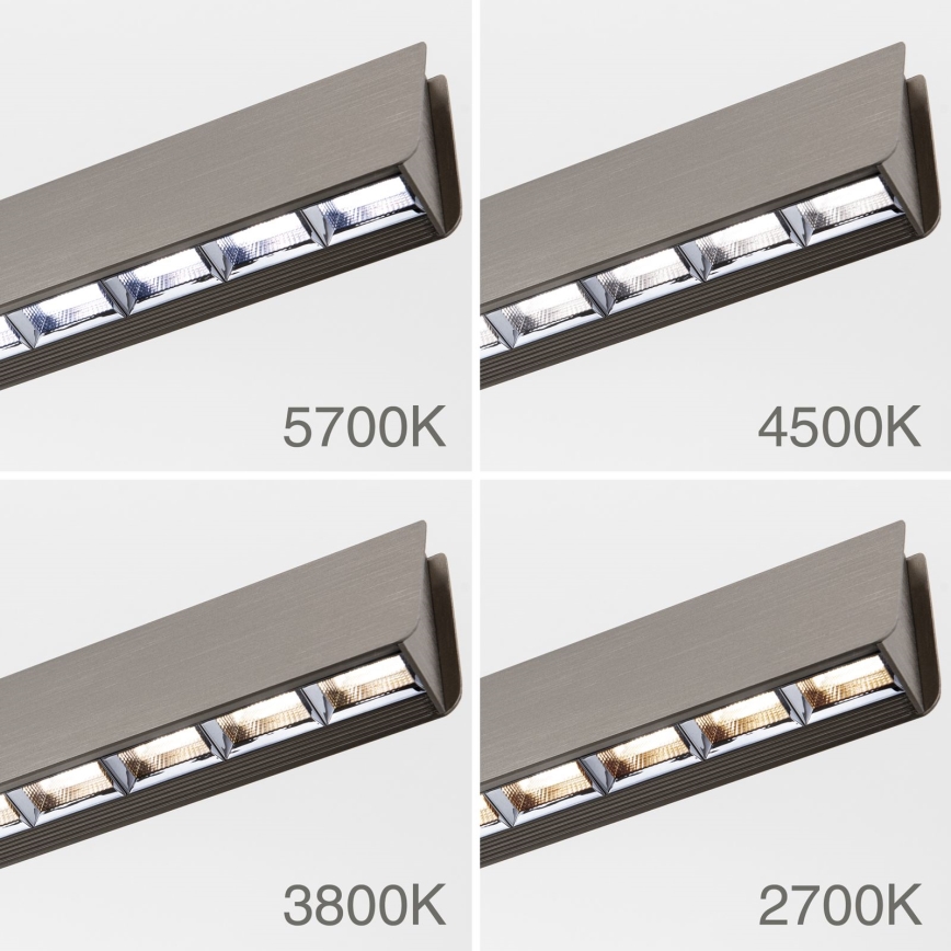 LED Dimmable chandelier on a string TARA LED/44W/230V 2700/3800/4500/5700K matte chrome