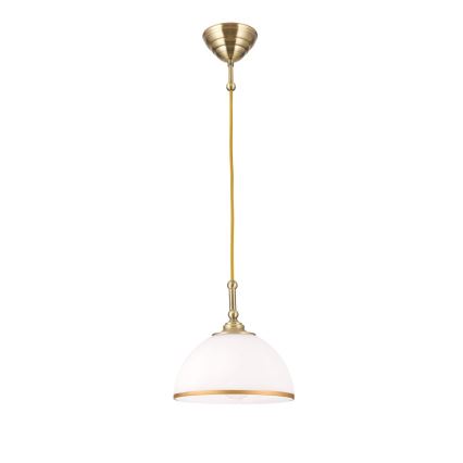 Chandelier on a string OLD LAMP 1xE27/40W/230V white/brass