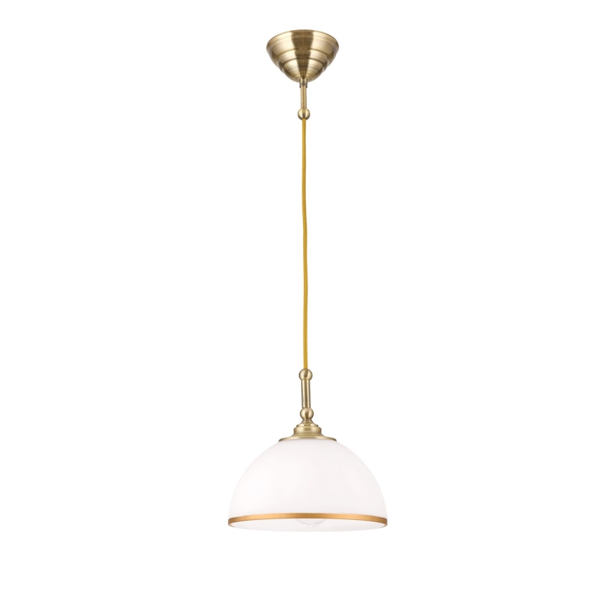 Chandelier on a string OLD LAMP 1xE27/40W/230V white/brass