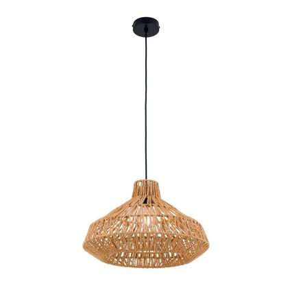 Chandelier on a string BASKET 1xE27/40W/230V d. 40 cm hemp