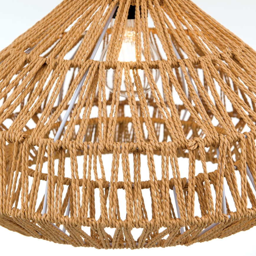Chandelier on a string BASKET 1xE27/40W/230V d. 40 cm hemp