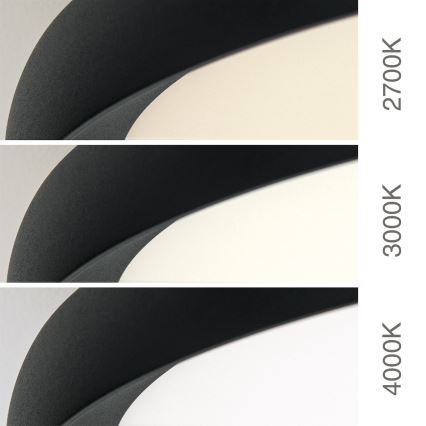 LED Ceiling Light KANT LED/30W/230V 2700/3000/4000K Ø40 cm Black