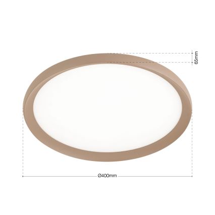 KANT LED Ceiling Light, 30W, 230V, selectable color temperature 2700/3000/4000 K, diameter 40 cm, beige