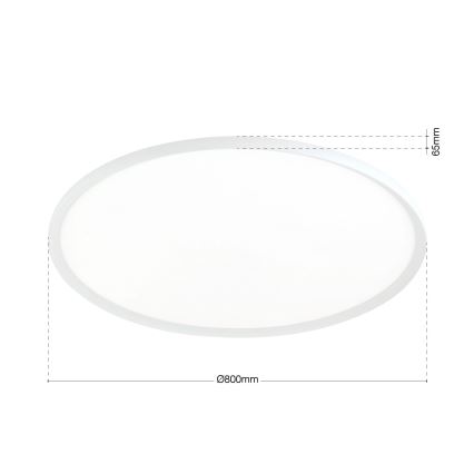 KANT LED Ceiling Light, 66W, 230V, 2700/3200/4000K, Ø 80 cm, White