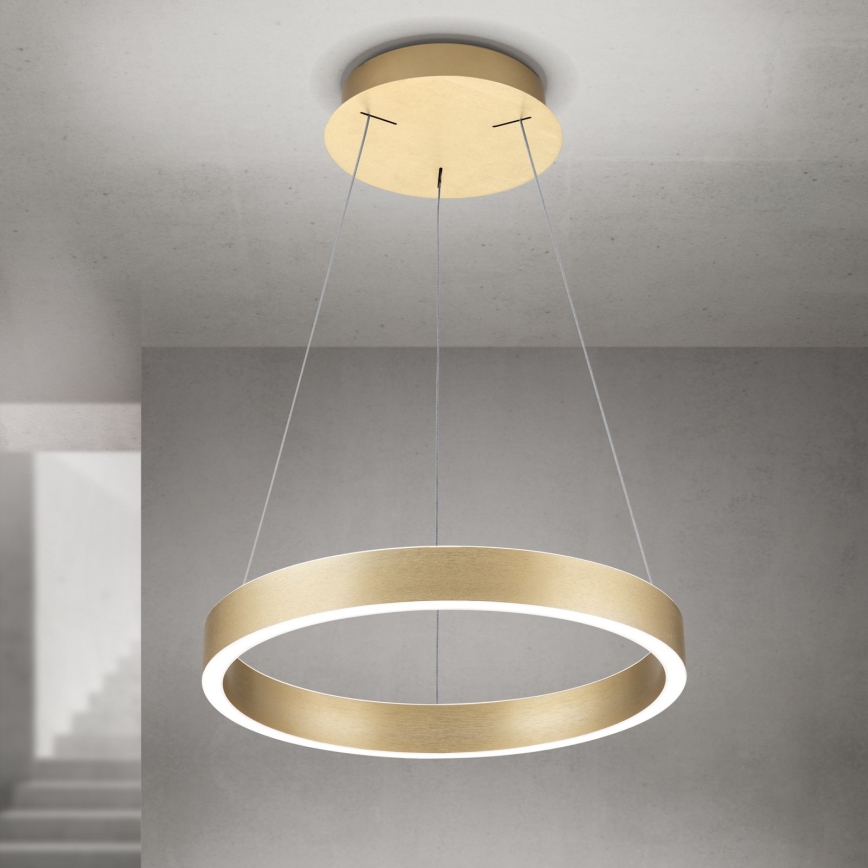 LED Dimmable pendant light on cable KOLK LED/40W/230V 2700/3000/4000K Ø 40 cm Gold