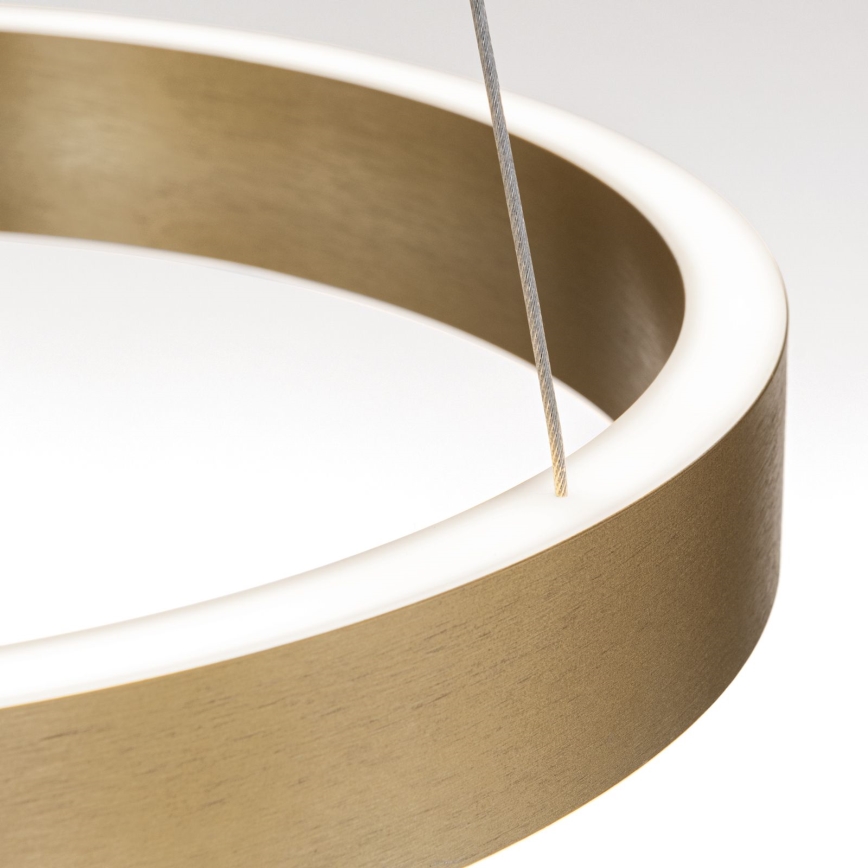 LED Dimmable pendant light on cable KOLK LED/40W/230V 2700/3000/4000K Ø 40 cm Gold