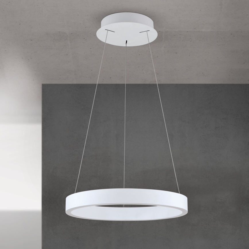 Dimmable LED Pendant on Cable KOLK LED/40W/230V 2700/3000/4000K Ø 40 cm white