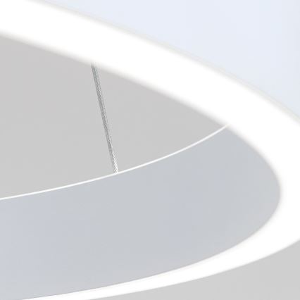 Dimmable LED Pendant on Cable KOLK LED/40W/230V 2700/3000/4000K Ø 40 cm white