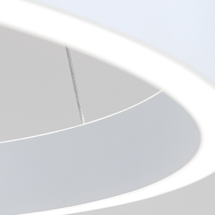 Dimmable LED Pendant on Cable KOLK LED/40W/230V 2700/3000/4000K Ø 40 cm white