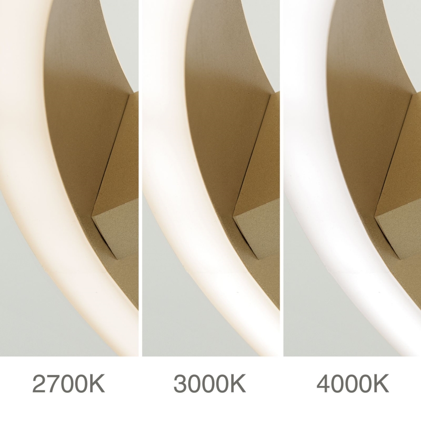 KOLK LED Ceiling Light LED/40W/230V 2700/3000/4000K Ø 40 cm, Gold