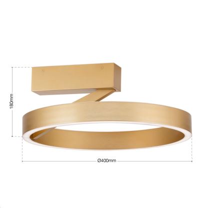 KOLK LED Ceiling Light LED/40W/230V 2700/3000/4000K Ø 40 cm, Gold