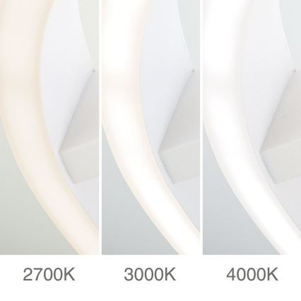 KOLK LED Ceiling Light 40W/230V 2700/3000/4000K Ø40 cm White