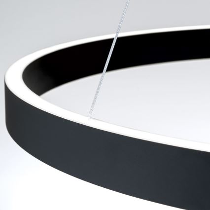 KOLK LED Dimmable Cable Pendant Light LED/80W/230V 2700/3000/4000K Ø 80 cm Black