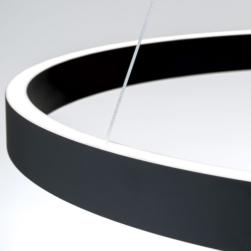 KOLK LED Dimmable Cable Pendant Light LED/80W/230V 2700/3000/4000K Ø 80 cm Black