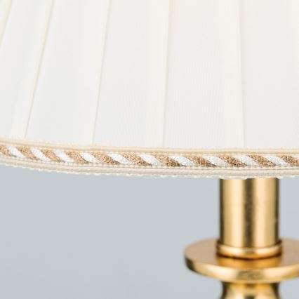 Table lamp FONSA 1xE27/60W/230V 61 cm white/gold
