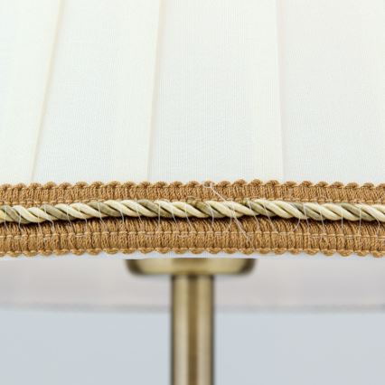 Table lamp TONIA 1xE27/60W/230V d. 25 cm white/bronze