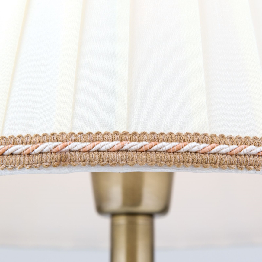 Table lamp TONIA 1xE27/60W/230V d. 30 cm white/bronze