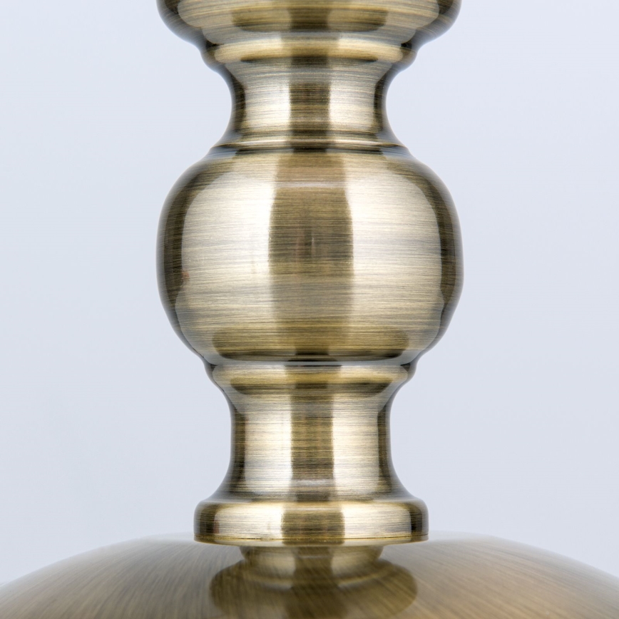 Table lamp TONIA 1xE27/60W/230V d. 30 cm white/bronze